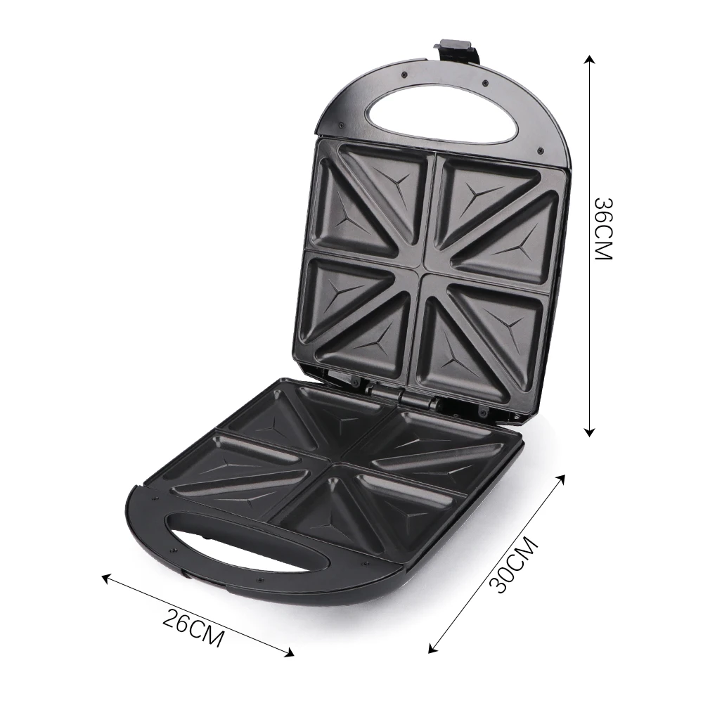 professional  electric burger toaster grill press multi function breakfast 4 slices breakfast sandwich makers