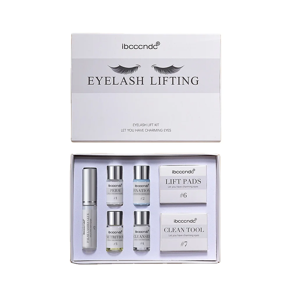 7pcs Lash lift Kit Eyelash Perm Kit Professional Semi-Permanent Curling Perming Wave Suitable For Salon