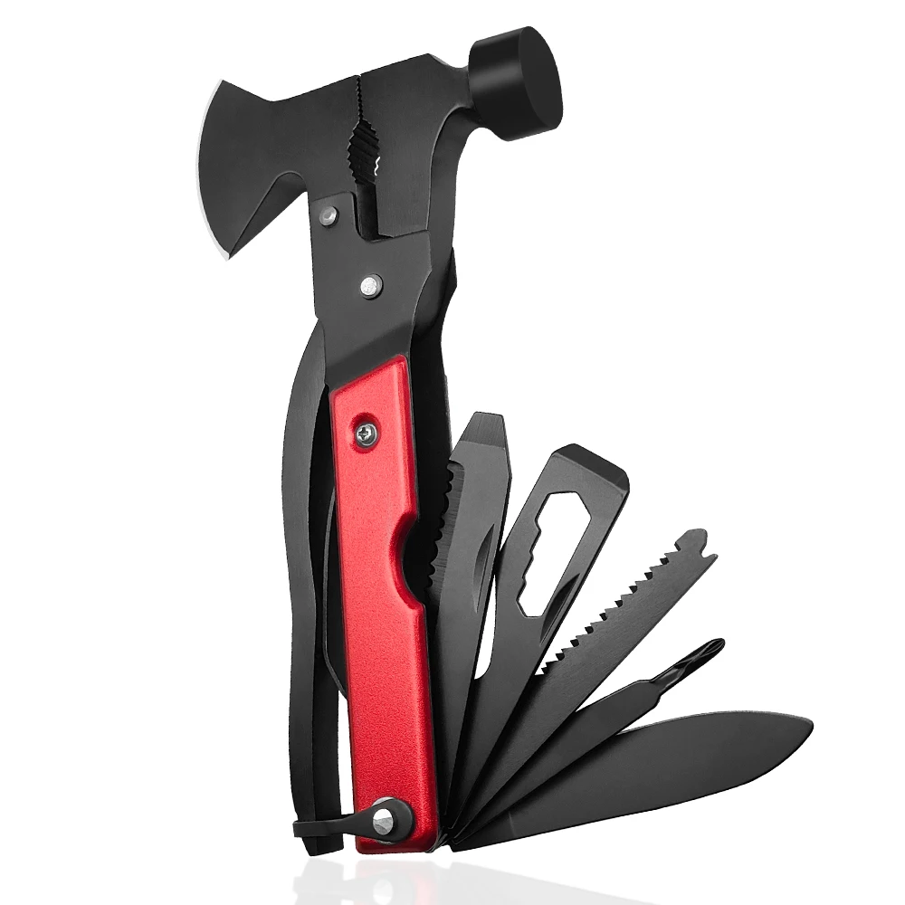 Unique Gifts for Men Dad 15 in 1 combination pliers outdoor first aid equipment axe