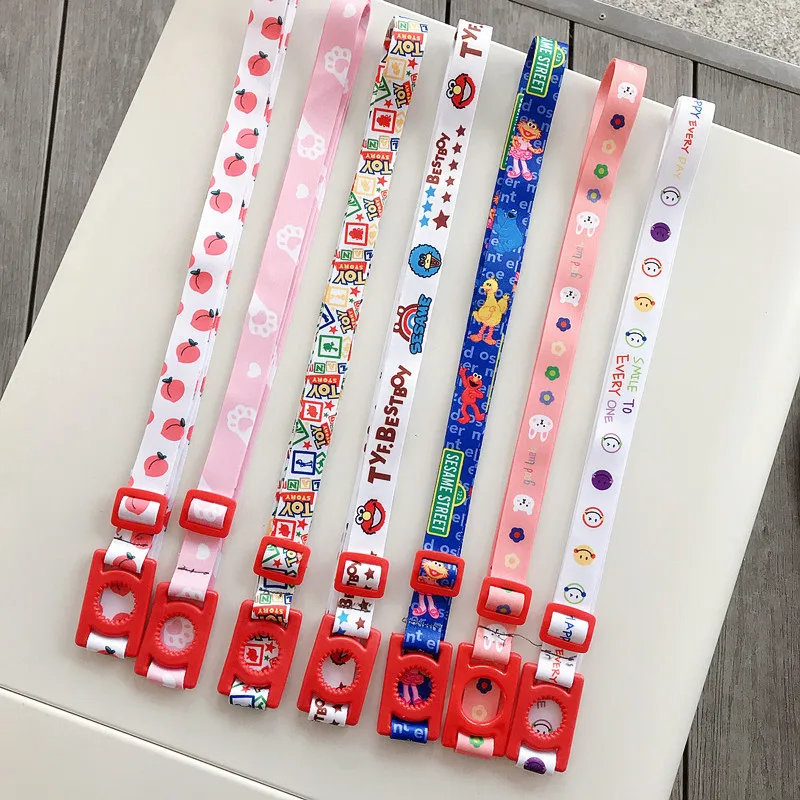 INS Hot Sale Popular Cartoon Sublimation Outdoor Portable Beverage Holder Hanging Rope Lanyard