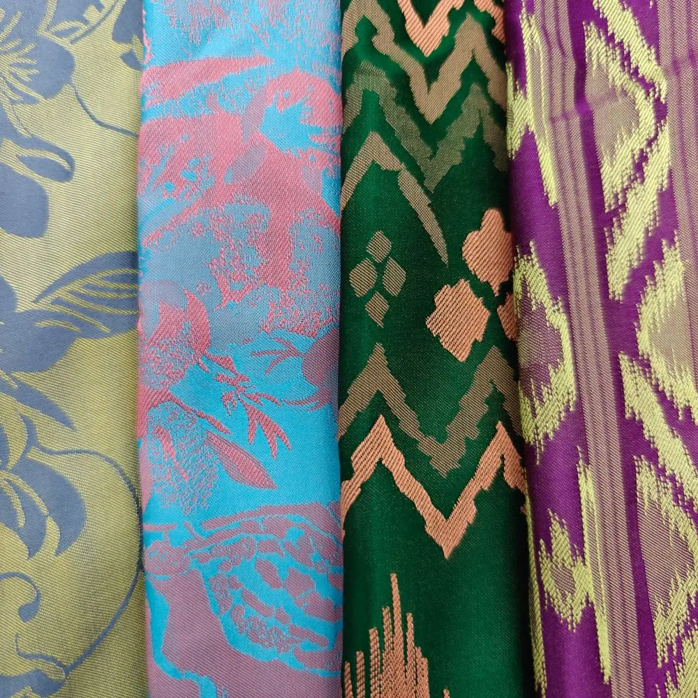 vietnam silk jacquard fabric silk jacquard fabric crepe cotton for sale