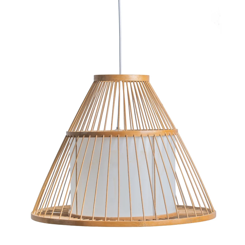 Wholesale 2022 New Style natural Bamboo pendant light lampshade for decor