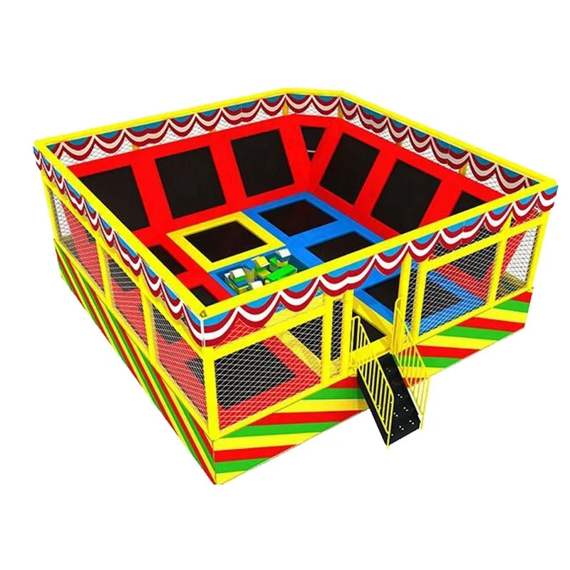 New Commercial Trampoline Parks Kids Foam Pit Block Adult Indoor Large Rectangular Bungee Jumping Children Trampoline Park