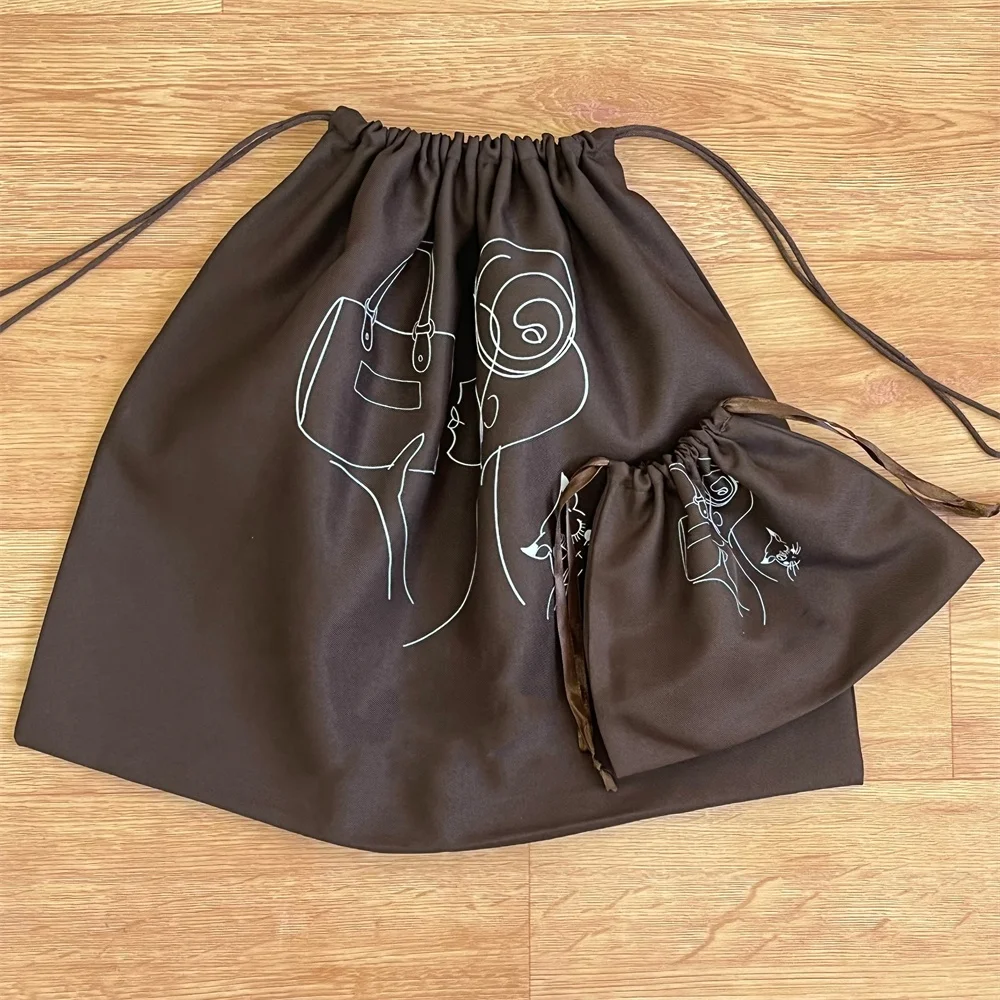 BSCI Factory Price Canvas Cotton Drawstring Shoe Bags Custom Cloth Dust Filter Bag Dust bags For Shoes