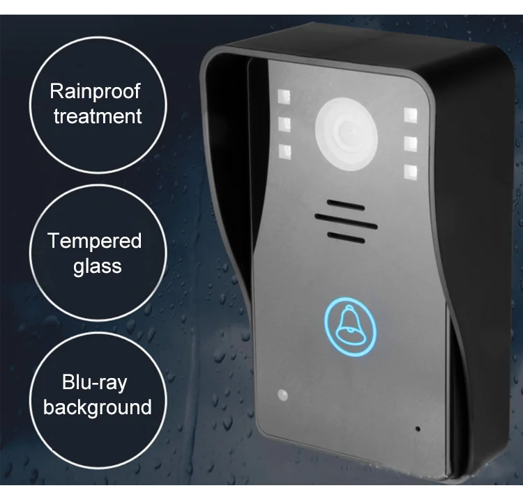 2.4G 3.5Inch Display  Smart Doorbell Camera Wireless Intercom System