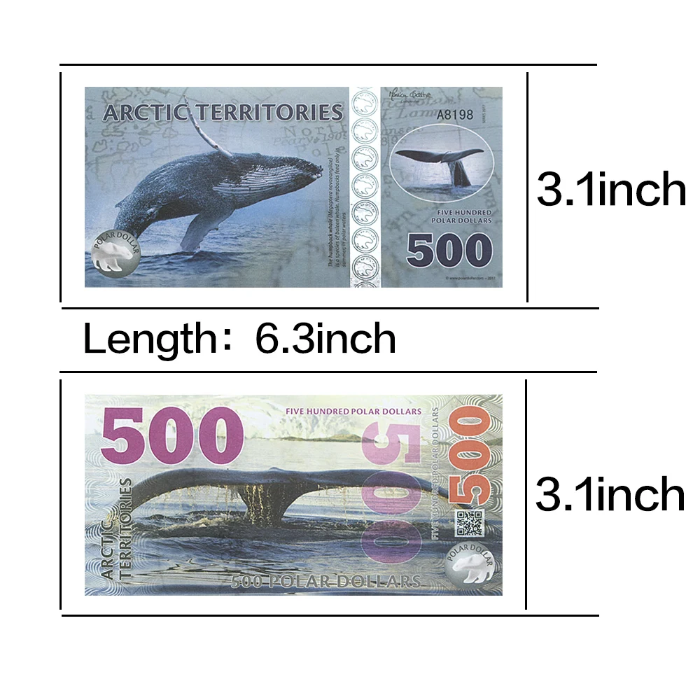 Arctic Commemorative Banknote Complete Set of 14 Different Denominations 1 2 3 5 6 8 9 10 15 25 50 100 250 500 Dollar Collection