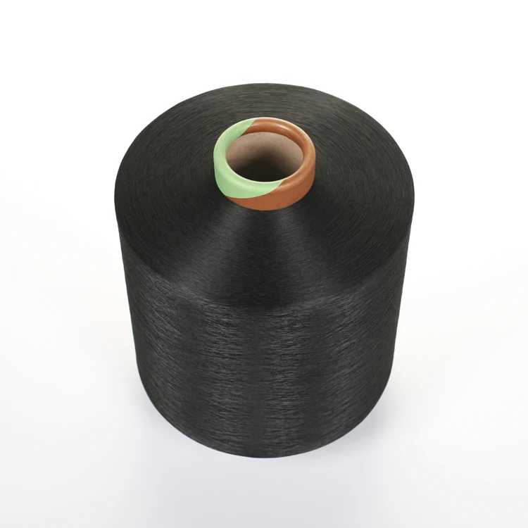 200 96 ПОЛИЭФИРНАЯ ТЕКСТУРИРОВАННАЯ пряжа с высоким содержанием черного цвета