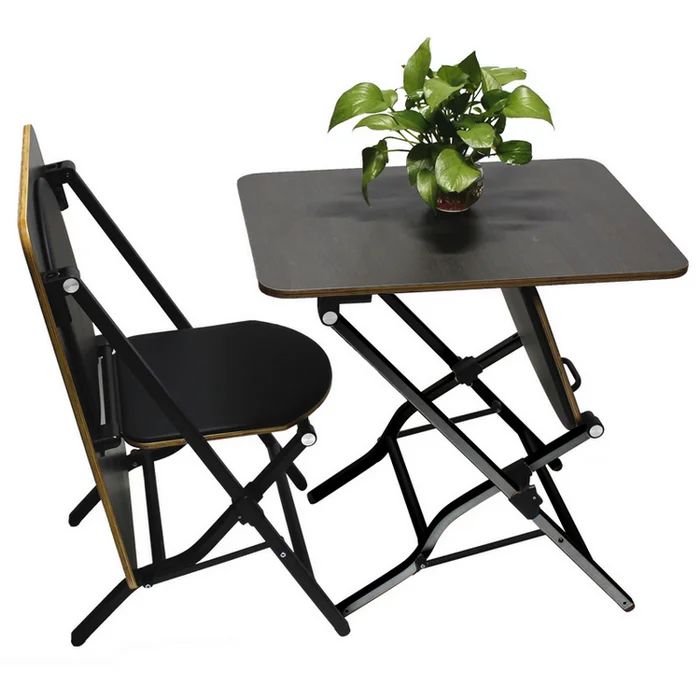 Black Coating Aluminum Frame Folding Chair for Garden