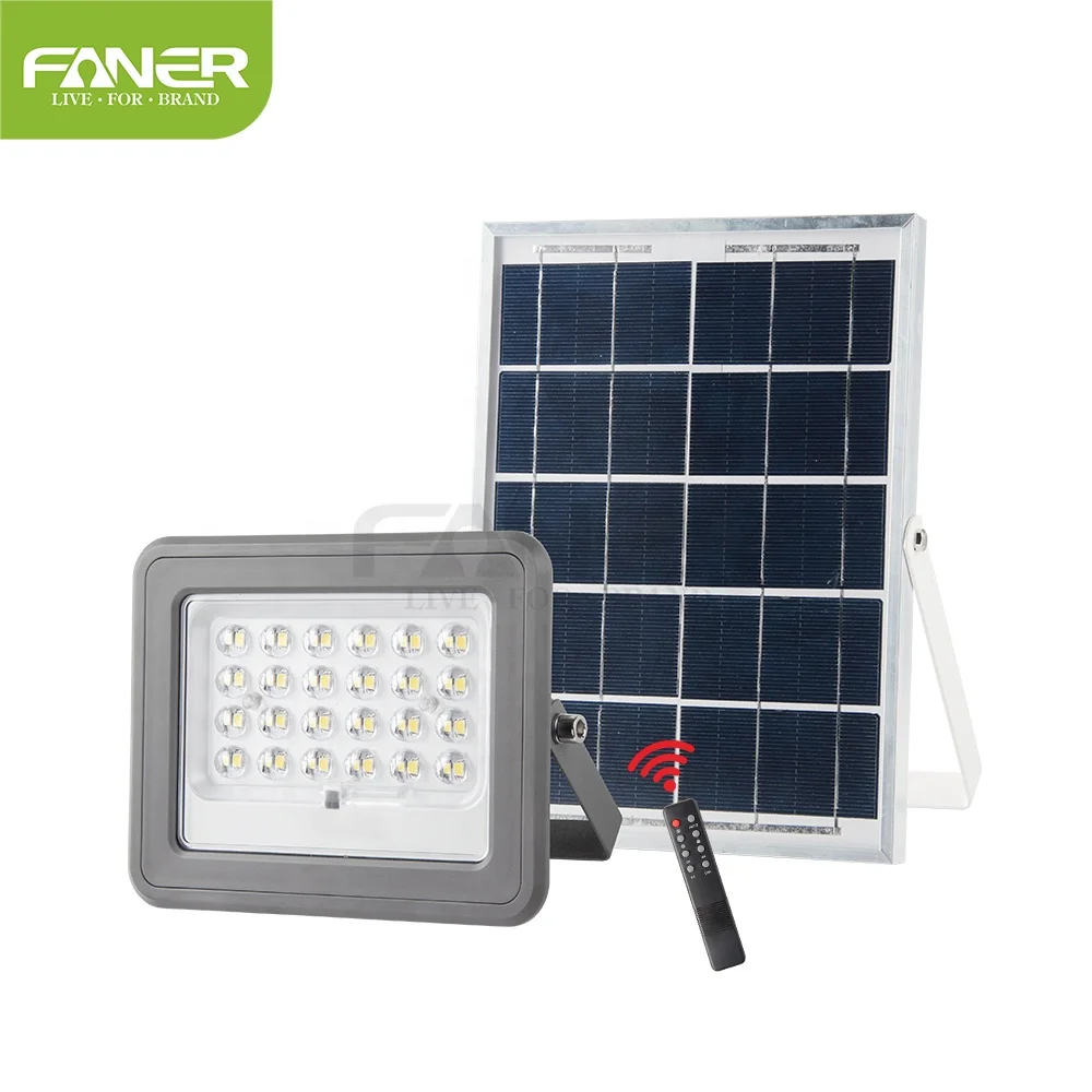 Faner Лучший Мощный smd 40 Вт 45 Вт 60 Вт 100 Вт ip66 Безопасность мощный Солнечный светодиодный прожектор gua китайский завод с дистанционным предупреждением