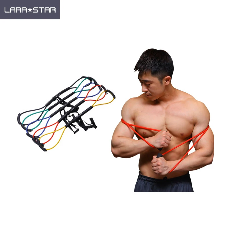 LS1133-S Home Gym Foot Chest Stretching Tube Fitness Band Exerciser Elastic Training Pull Rope Training Resistance Tensile Expan