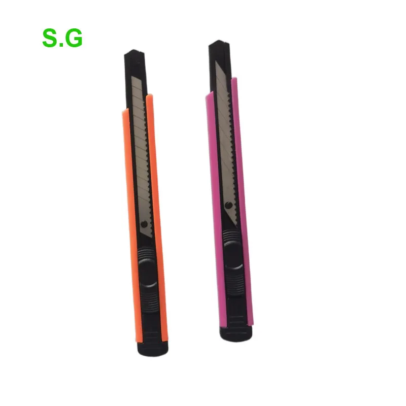 Stationery Knife Retractable Safety DIY small cutting using 9mm Snap Off Blade Utility Knife