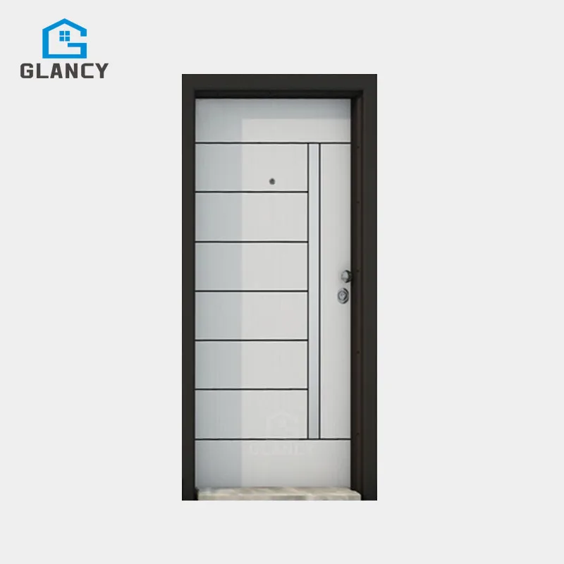 Latest Design Fancy Hot Sale Latest Designs High Quality American Style Steel Wood Door