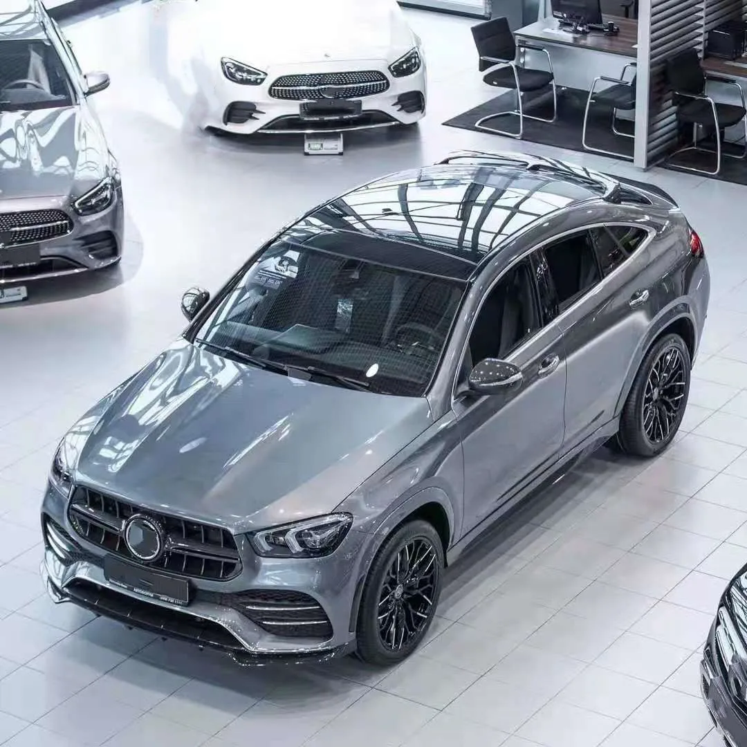 Runde для Mercedes GLE C167 W167 Комплект кузова 2019-2021 Coupe LART дизайн из углеродного волокна передняя губа задний диффузор спойлер на