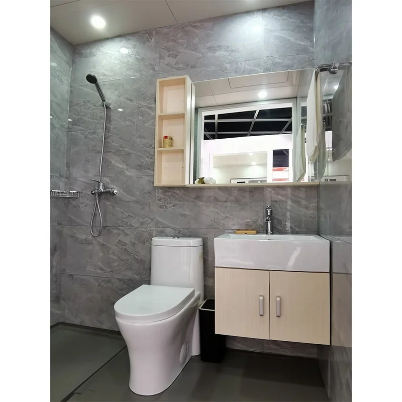 Integrated design for quick installation of prefab bathroom pod with toilet for hotel projects