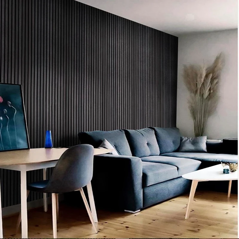 Sound Proof Walnut Veneer Wood Wool Slat Wall Wooden Akupanel Acoustic Panels For Walls