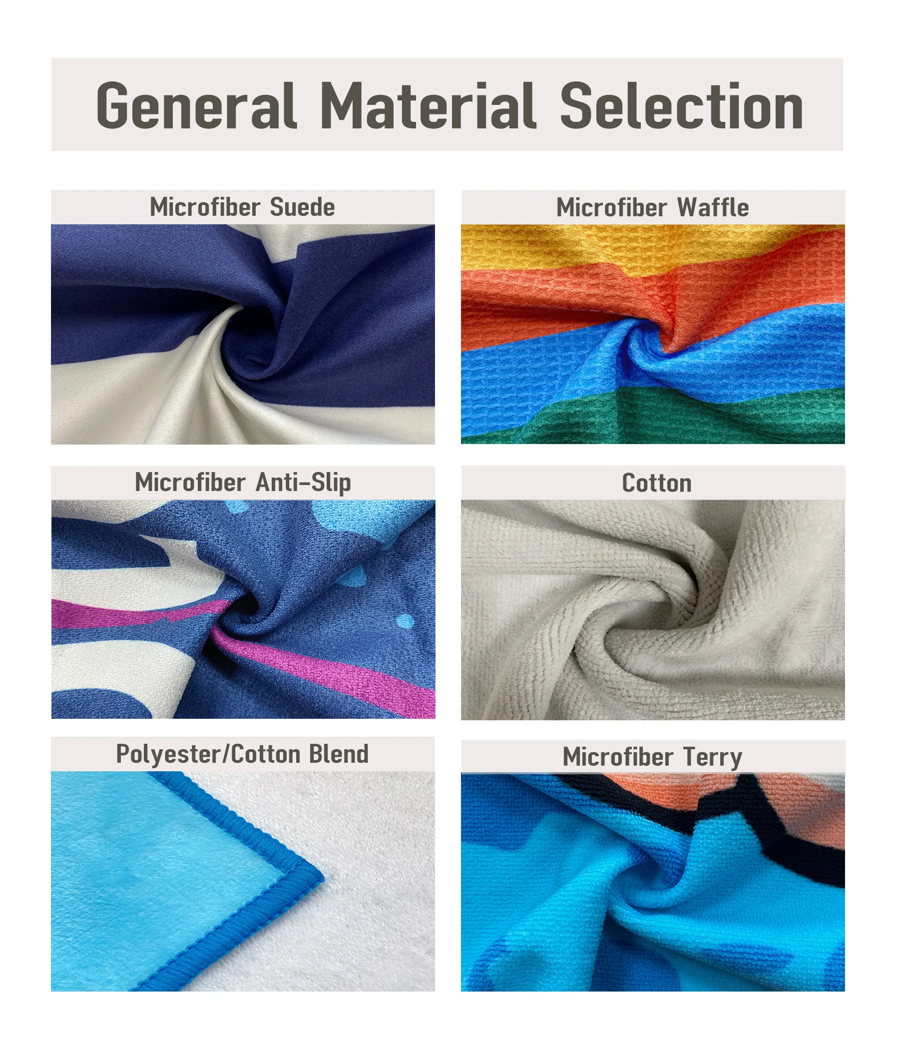 Customizable 100% recycled digital printing microfiber suede summer beach towel with travel bag