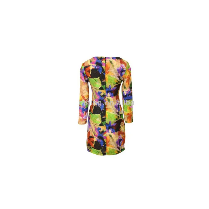 
Garment factory very beautiful long sleeve cartoon printed dresses 