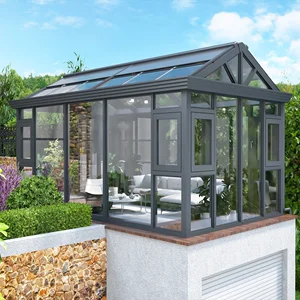 RG120 Sun Room 4 Season Sunrooms Designs Aluminum Alloy Double Tempered Glass Sunroom Modern Outdoor Insulating Glass 20 Years