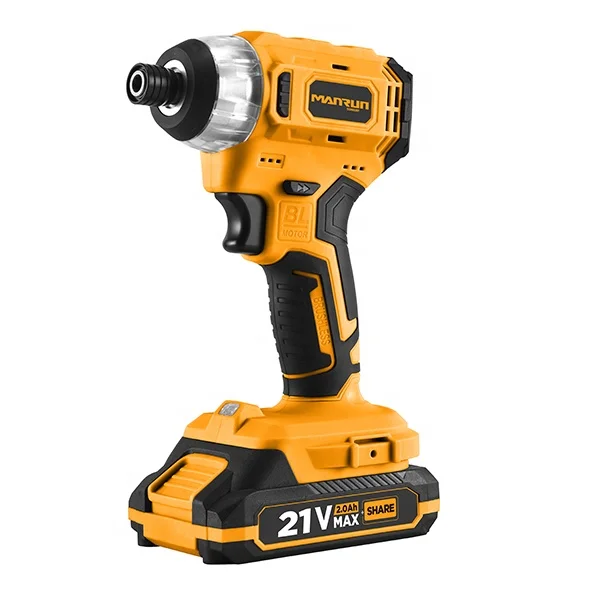 MANRUN 21V 120N.m Impact Cordless Brushless Power Screw Driver All In One