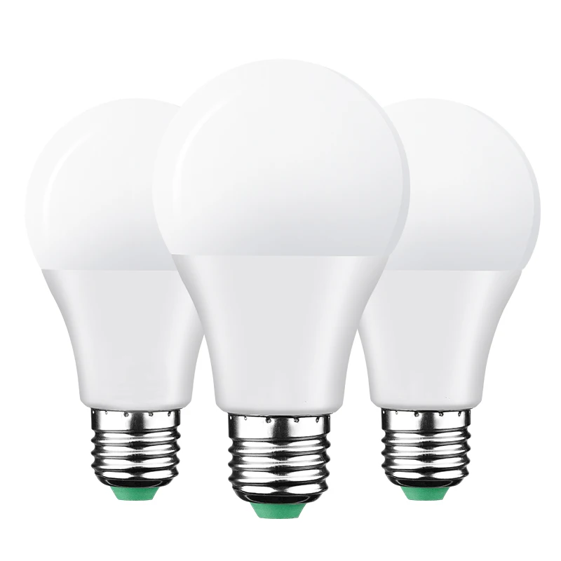 Energy saving 90v-260V PC Cover Aluminum 3W 5W 7W 9W 12W 15W 18W Lamp B22 E27 Base Led Bulb