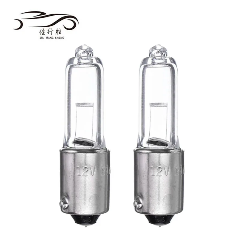 12V 5W Halogen Auto Parking Light BA9S Instrument Lights Battery Car Bulbs Clear Glass W7 W10 Light White 6000k