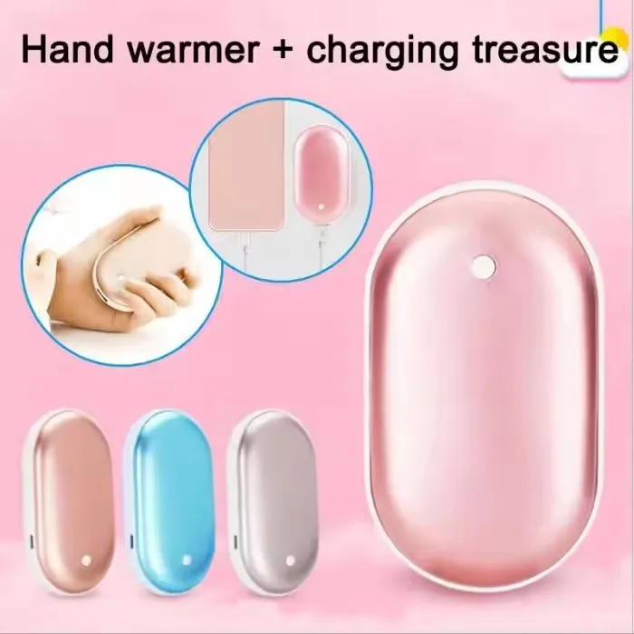 Factory Direct 2-in-1 Winter Mobile Power Supply Reusable Electric Pocket Mini USB Hand Portable USB Charging Hand Foot Warmer
