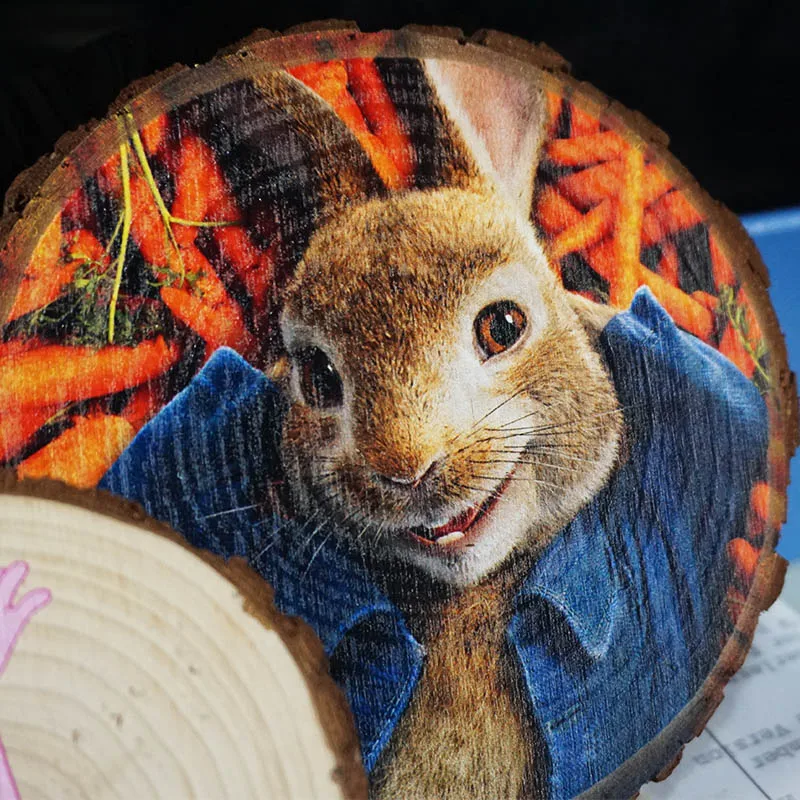 wooden sign plate printing with Neixo A3 size wood uv printer