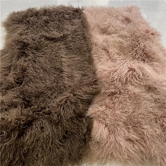 Китайский поставщик высококачественный монгольский ковер из меха ягненка