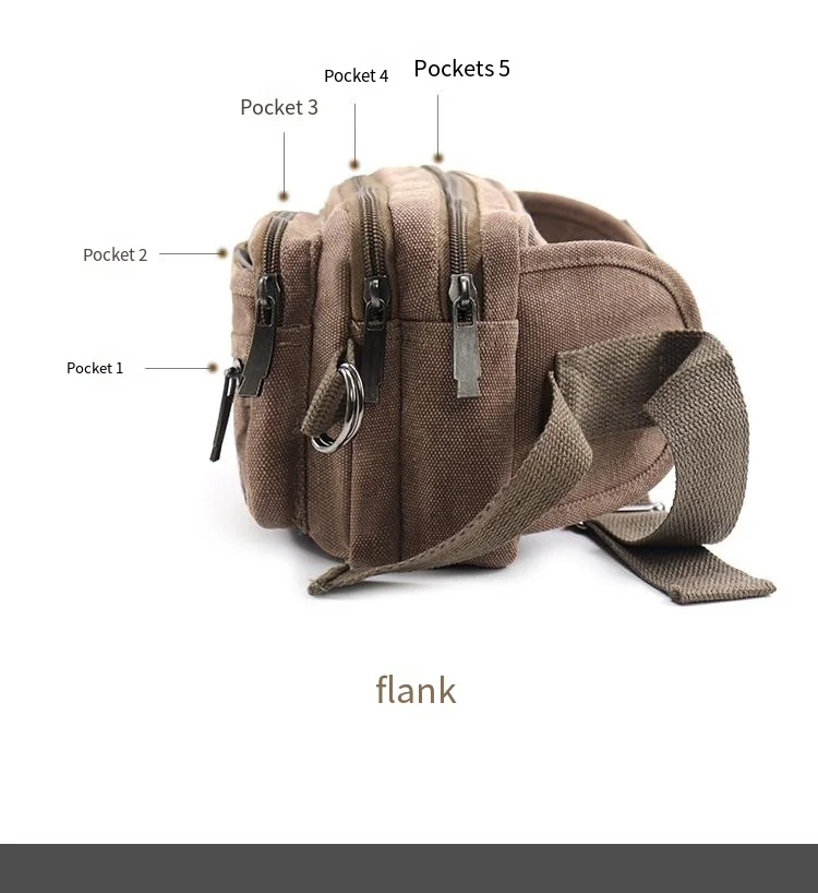 Cycling Mobile waist pack Comfortable Fabric Mobile waist pack Breathable and wear-resistant mobile phone waist pack