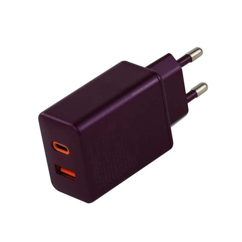 CE KC Certified 33W 30W Charger USB C PD+QC3.0 2 Ports Fast Charger Type C Europe Korean Plug For Mobile Phone Tablets Notebook