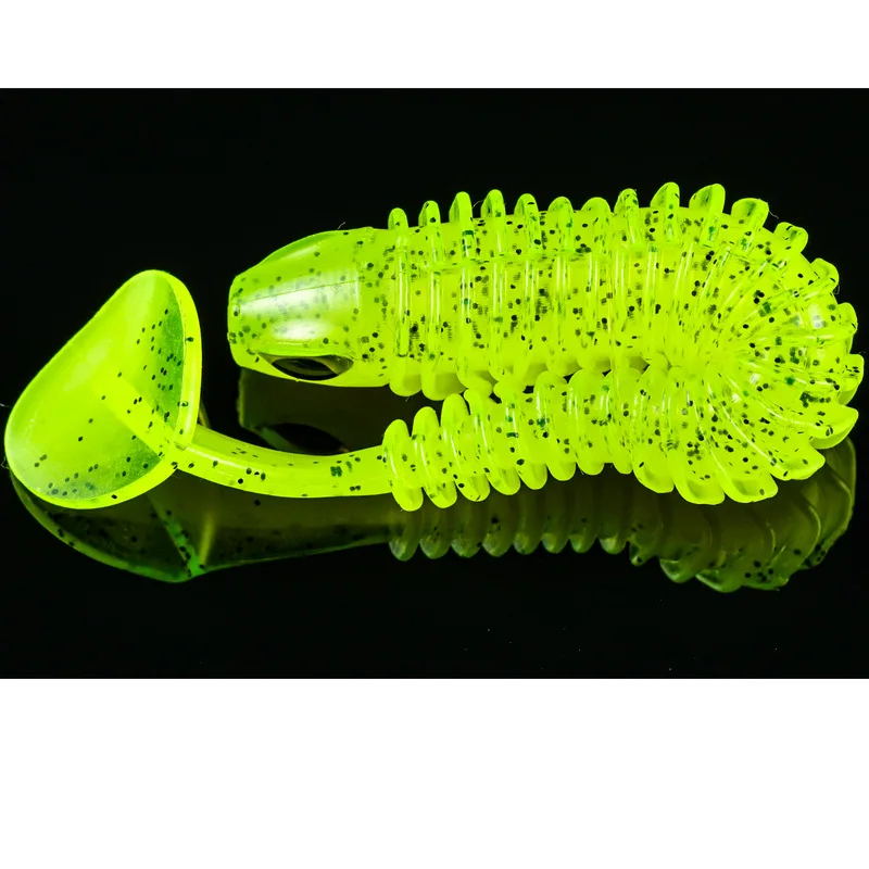 high quality silicone tanta fish t tail soft lure 65mm 75mm 105mm lifelike tantas de silicona zander lure tackle