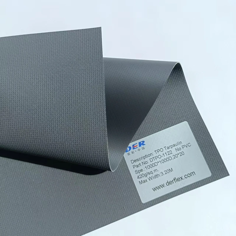 UV and Ozone Resistant Lightweight Durable TPO Tarpaulin Perfect Choice for Various Environments