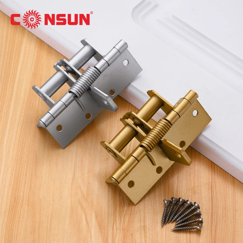 Multi-Function Hinge Spring Positioning Detachable Aluminum Alloy Door Automatic Closing Rebound Hinge
