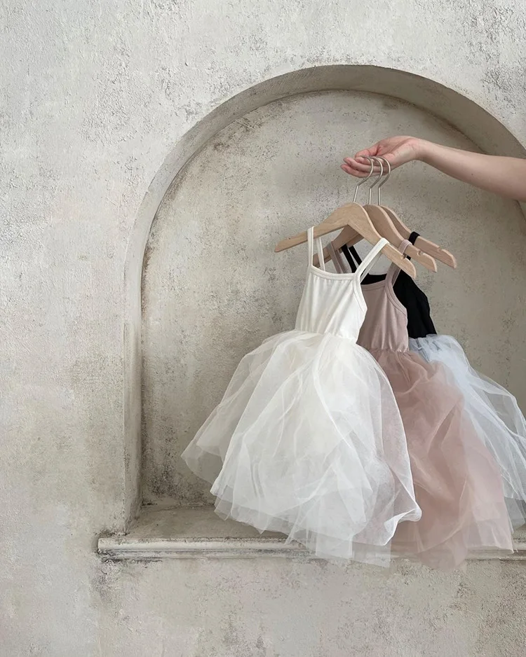 Wholesale custom dance skirt female baby ballet skirt thin style girls triangle climbing clothes bag fart dress gauze skirt