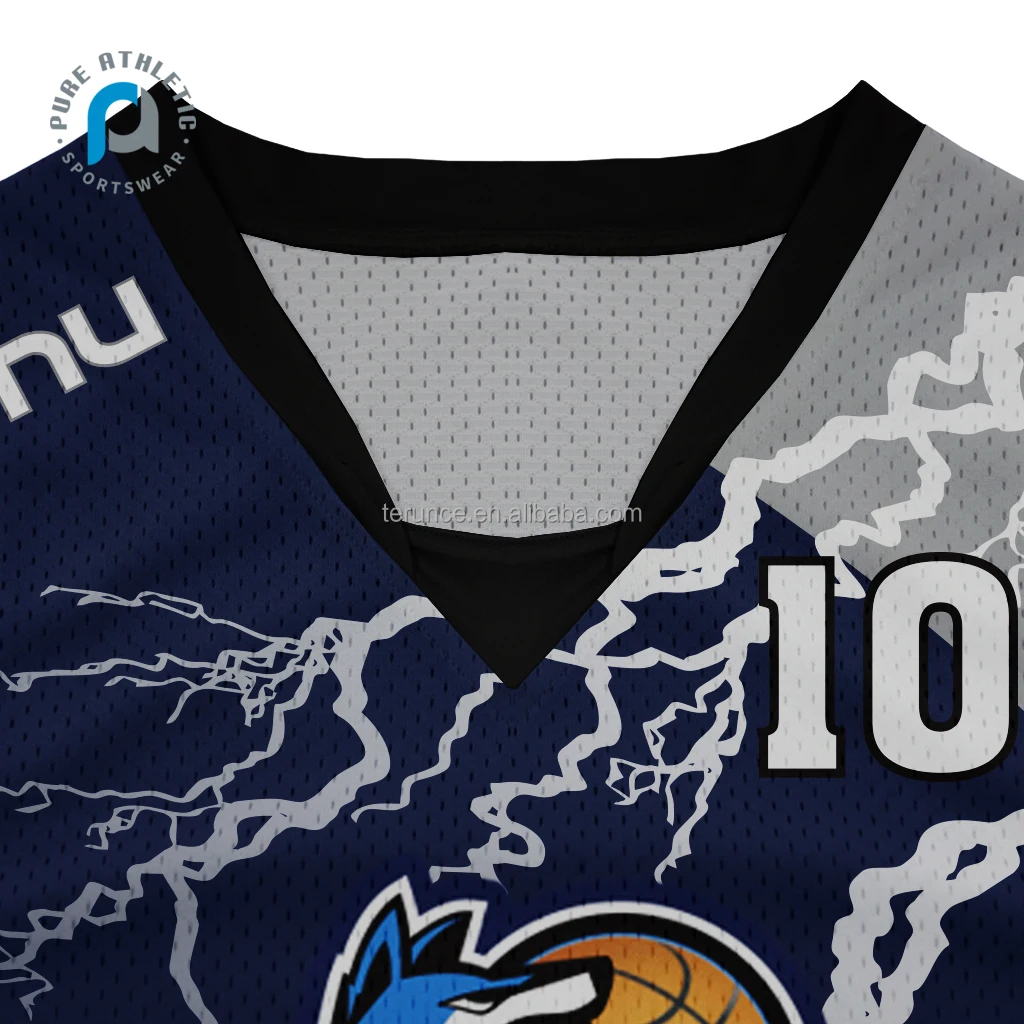 Pure 2022 wholesale OEM customized team womens blue reversible basketball uniform design