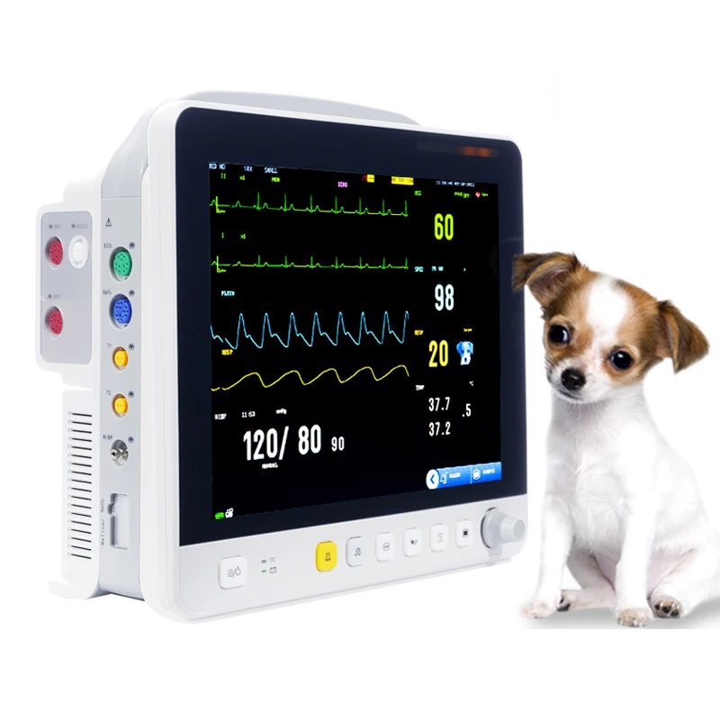 12 inch Vet use vital signs monitor Equipment Portable Multi-parameters Veterinary Monitor for animals