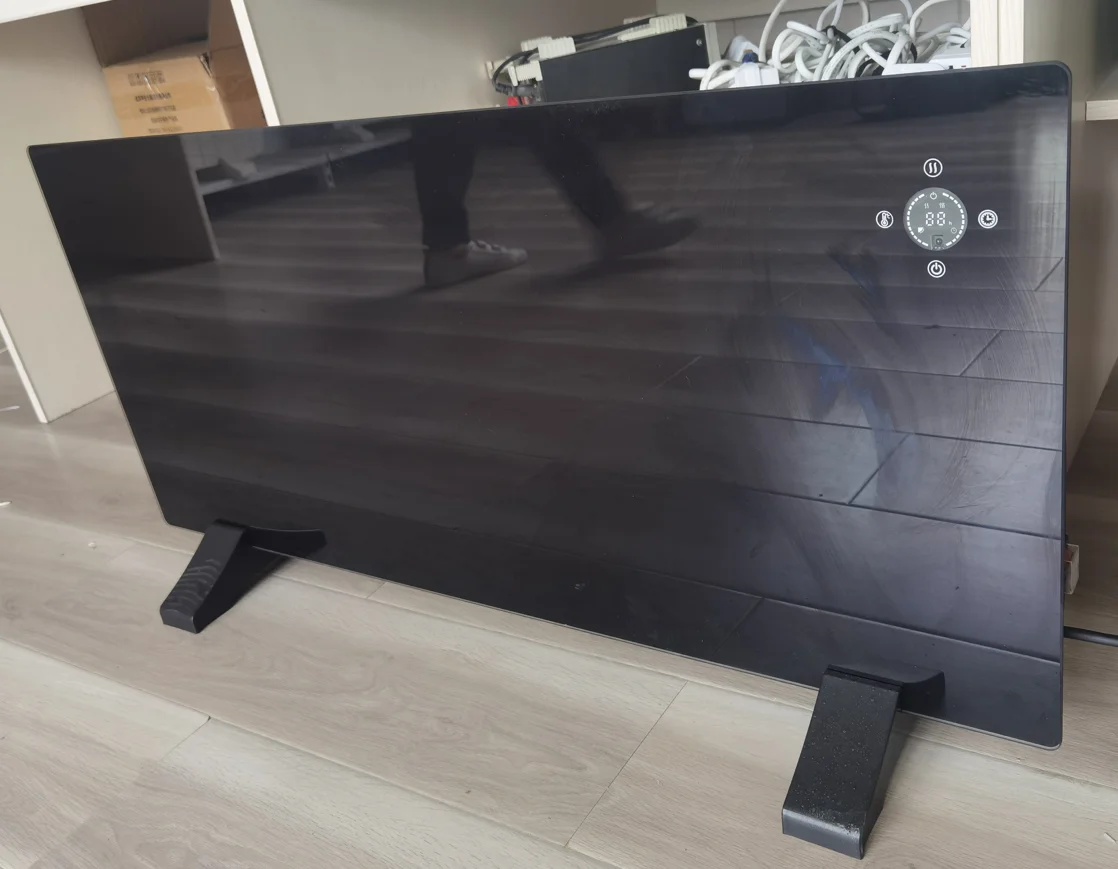 Glass Panel Heater Portable Electric Space Wall Heaters Convection Heat Panel Timer WiFi Control Home Office Room 2000W