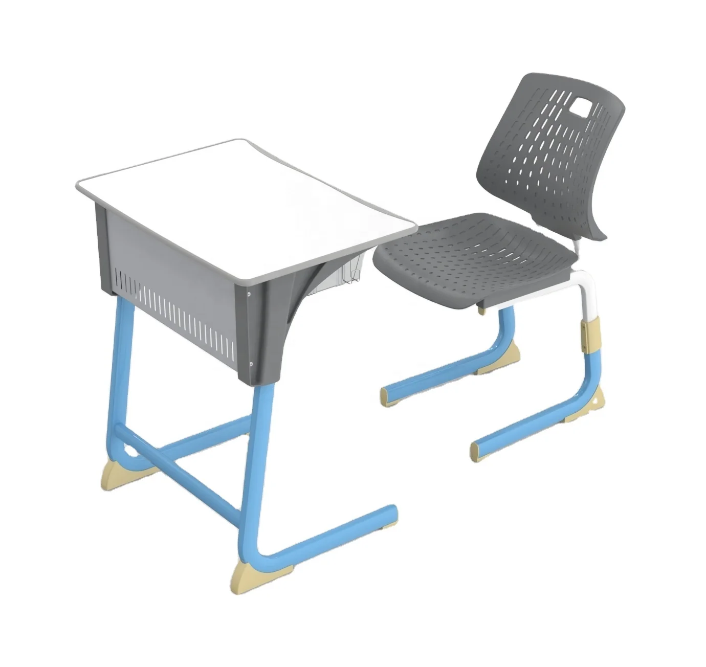 Factory Price Metal Used School Furniture Classroom Desk and Chair