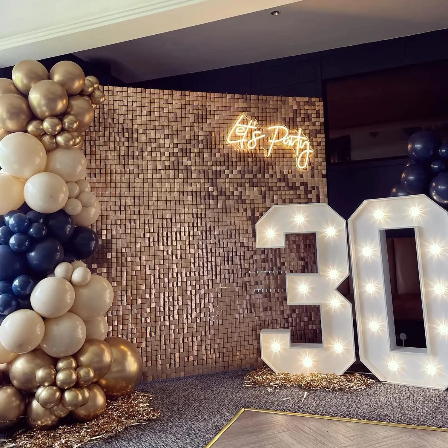 Wholesale Shimmer Sequin Mirror Wall Panels for Wedding Party Baby Shower Background Wall Decor Shiny Laser Backdrops Curtain