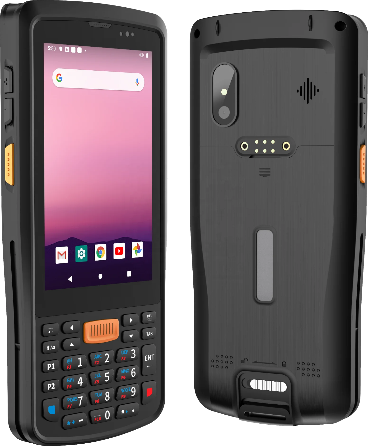 GENZO Cheapest 4 INCH Android Handheld Barcode Scanner With physical keyboard industrial pda with 2D reader medical pdas