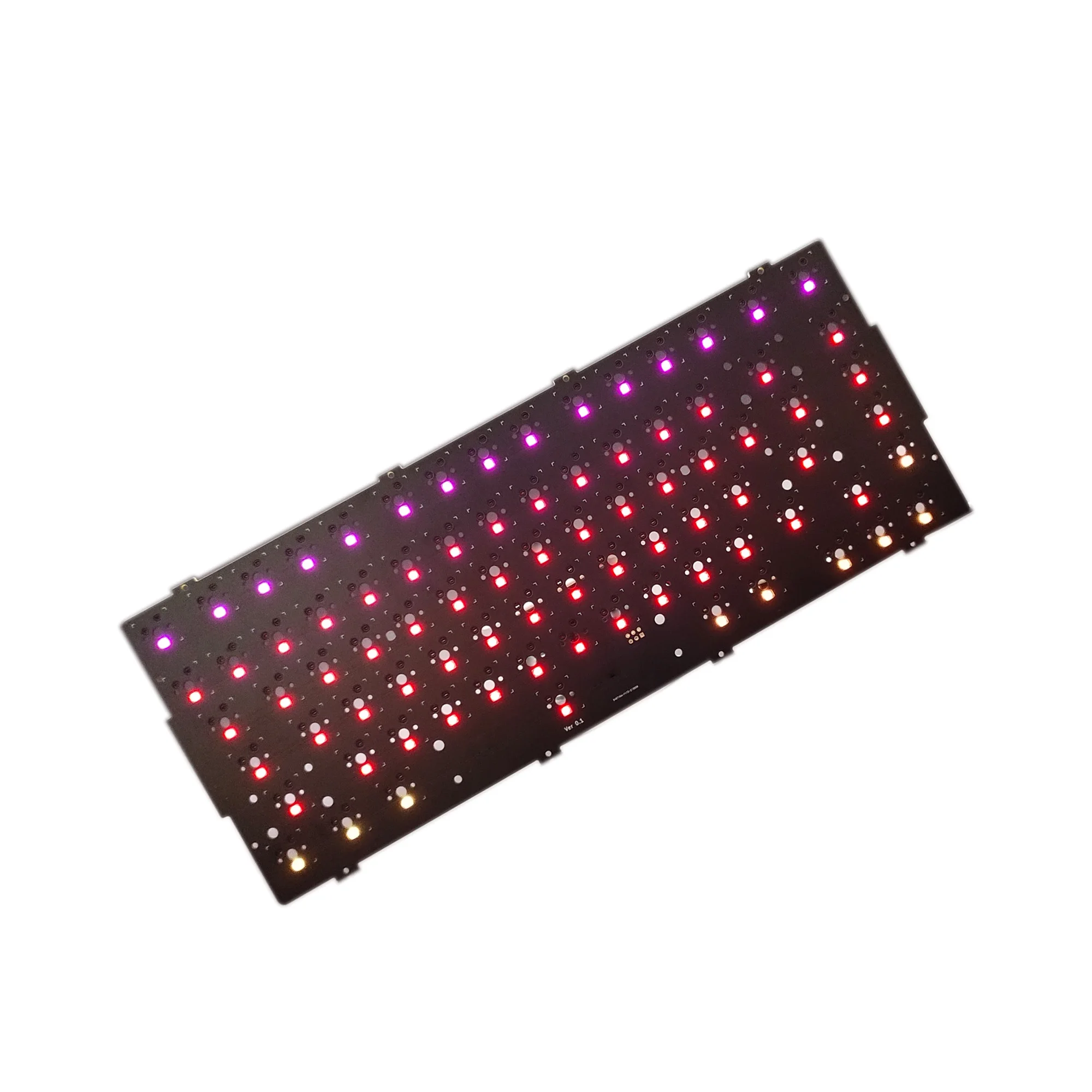 Design Your Own Hotswap Hotswappable Type C Fr4 Wireless DIY 60 Percent RGBW Qmk Via RGB ISO ANSI TKL 80% Gaming Keyboard PCB