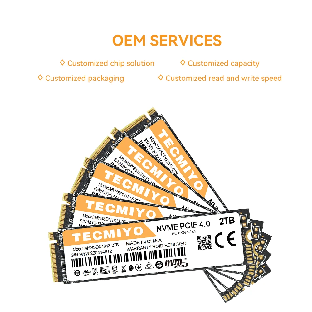 New Arrival 2023 Factory Wholesale Nvme Pcie Ssd Hard Drive Ssd 1tb Solid State 2tb Usb Flash Drive