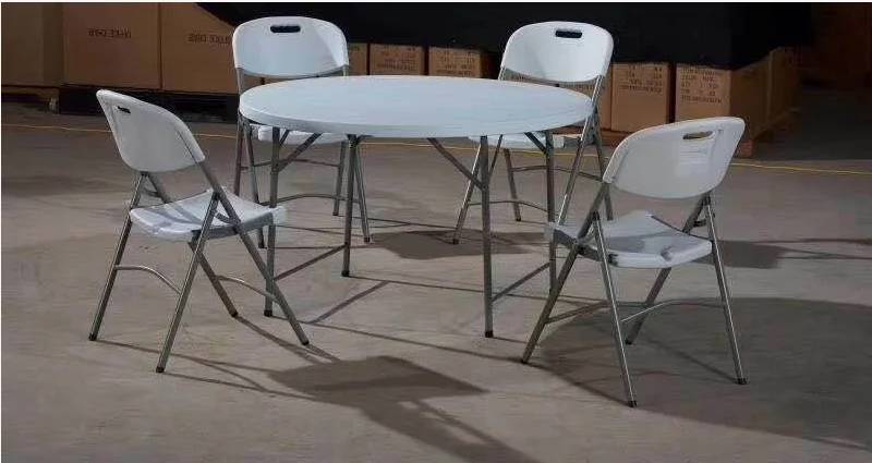 
commercial furniture outdoor and indoor iron plastic cheap folding table 