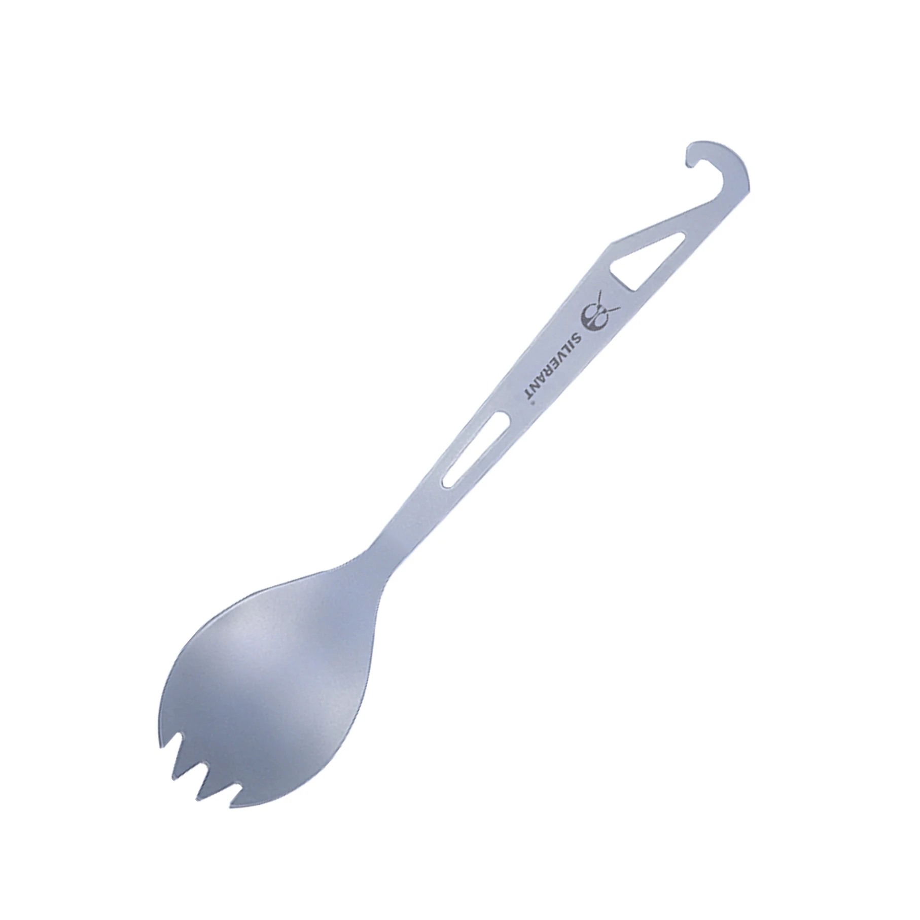 
Titanium spork with Beer Bottle Opener Hook Reusable 