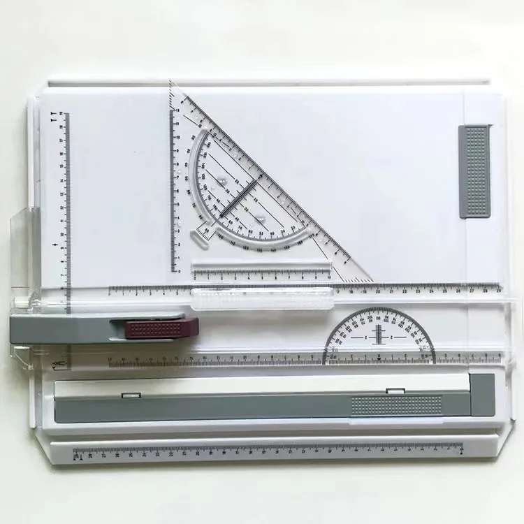teacher classroom Plastic Material and Plastic Type A3 drawing board table with Clear Ruler Parallel Motion and Adjustable Angle