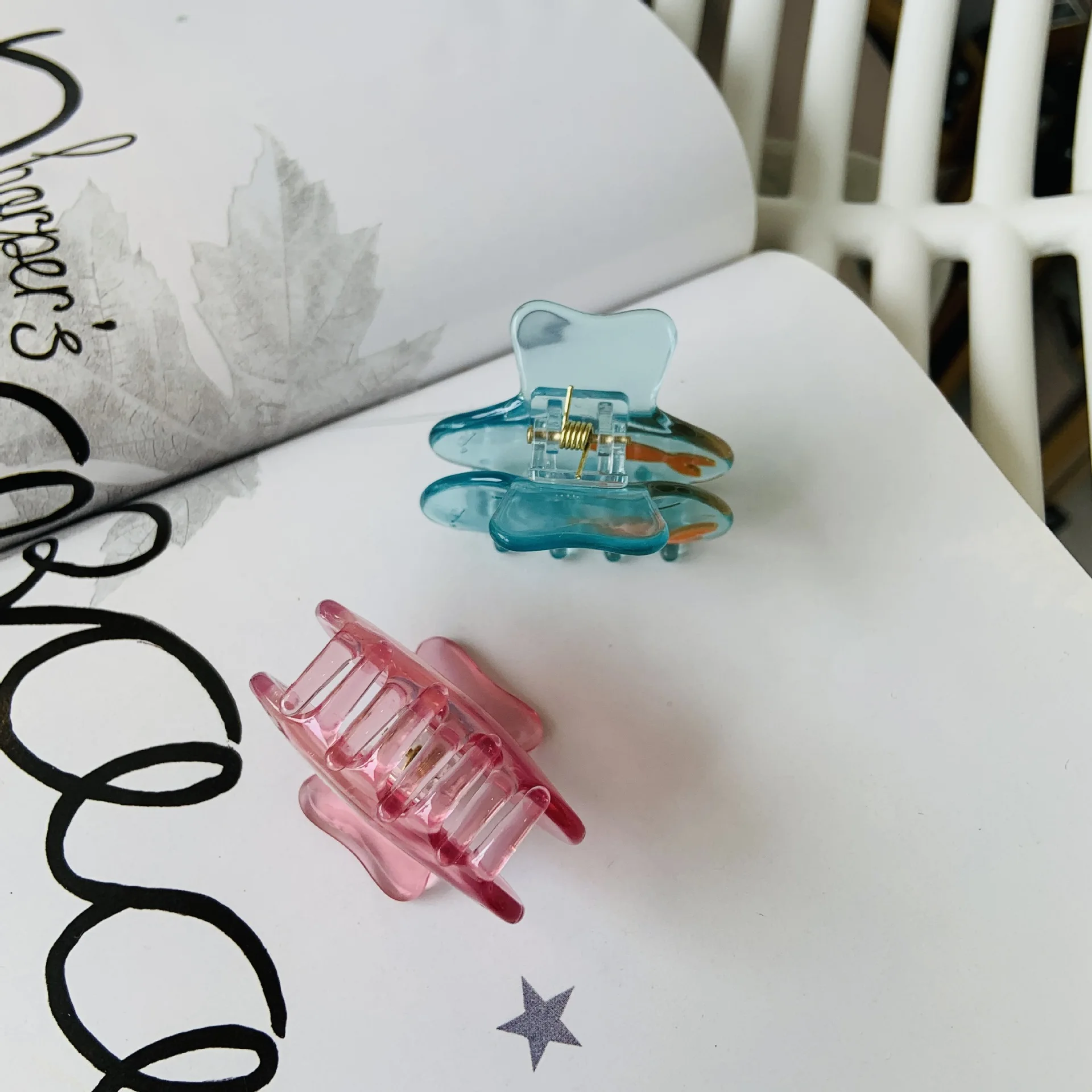 Dowell New Design High Quality Cute Little Fish Shape Acetate Hair Claw