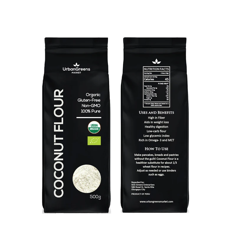 250g /500g Black Coffee Bag Silver Plastic Packaging Reusable Stand Up Plastic Zipper Coffee Bean Packaging Bags With Valve