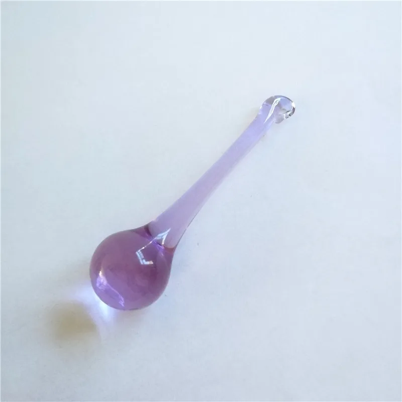  16*60mm Light Purple Crystal Glass Prism Tear Drop Chandelier Pendants Parts For Home/wedding