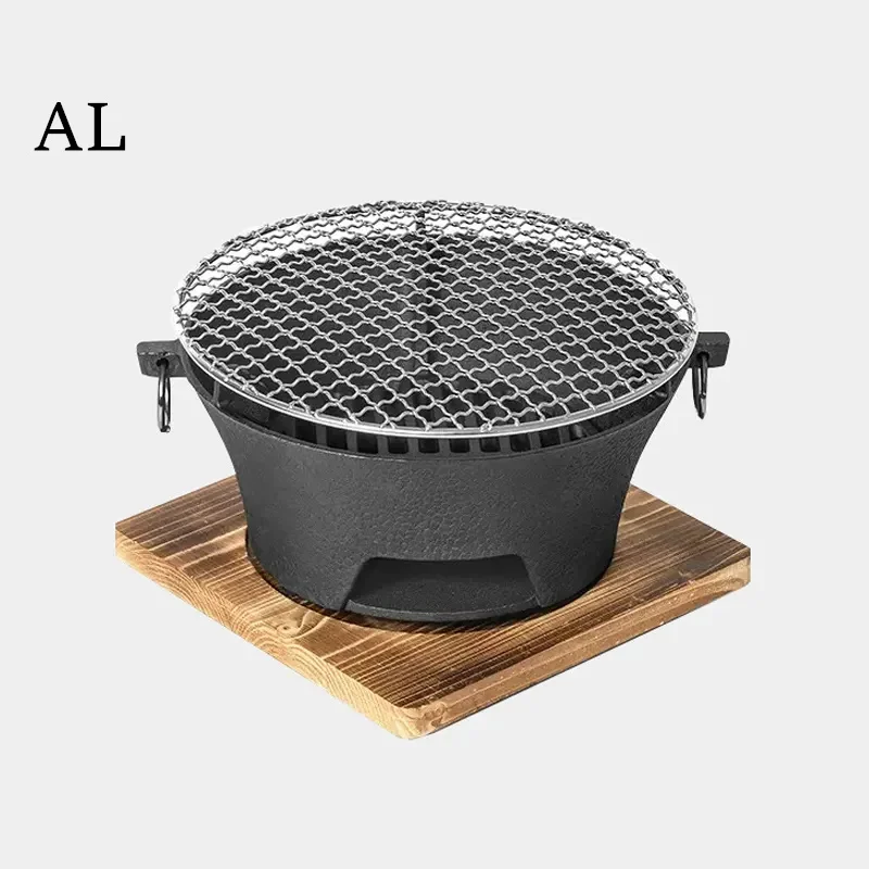 Grill Stove Charcoal Barbecue Hibachi Iron Bbq Cast Camping Outdoor Japanese Portable Korean Fire Tabletop Cooking stove