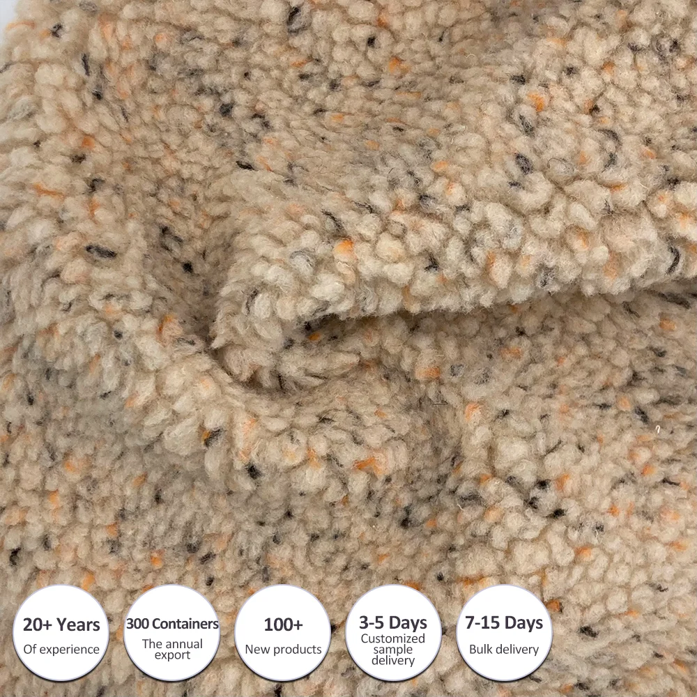 Good quality 100% polyester sherpa blanket fleece flance polar fleece fabric for blanket and garment